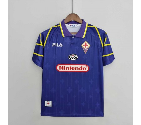 Fiorentina 97/98 Home Purple Soccer Jersey